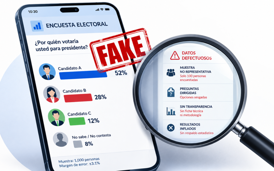 ¿Cómo saber si una encuesta política es falsa o está “cuchareada”?