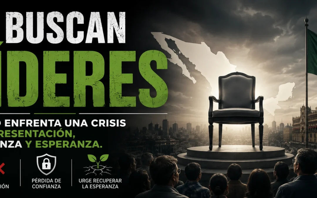SE BUSCAN LÍDERES – México enfrentan una crisis de representación confianza y esperanza.