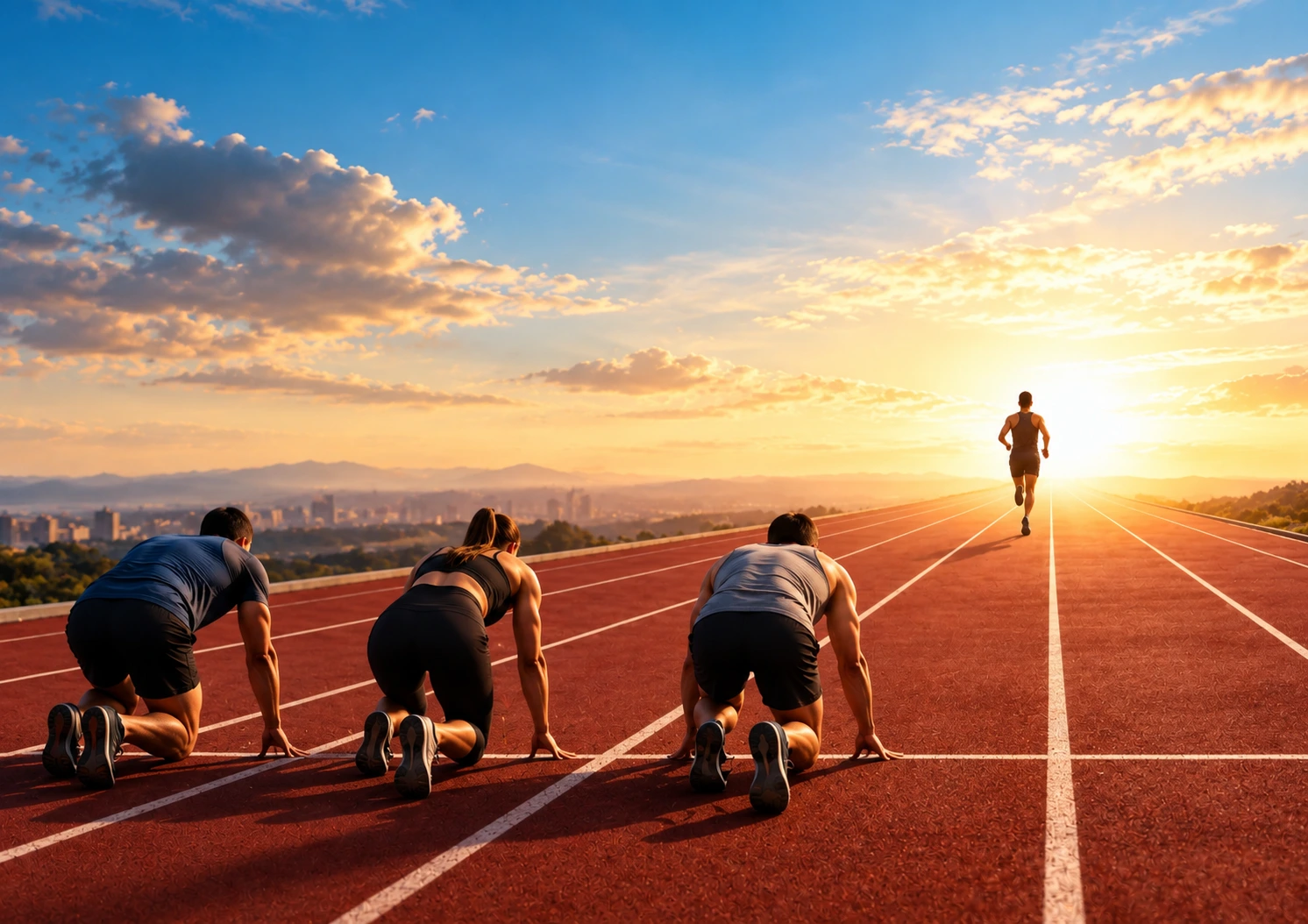 Corriendo hacia el amanecer